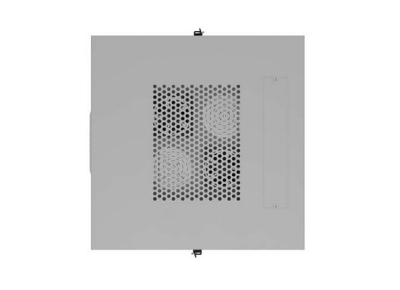 Комуникационен шкаф Lanberg 19" 42U 600 x 600 mm, Закалена стъклена врата, Сив - FF01-6642-12SL gallery image 3
