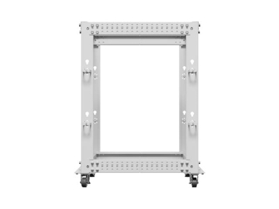 Комуникационен шкаф Lanberg 19" 15U 600 x 600-1100 mm, Open Frame, Сив - OR01-6115-S gallery image 4