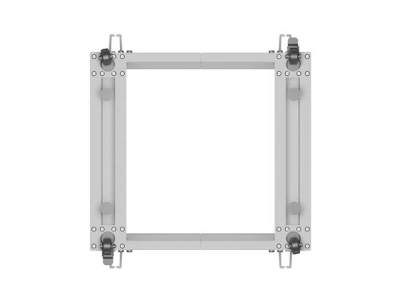 Комуникационен шкаф Lanberg 19" 15U 600 x 600-1100 mm, Open Frame, Сив - OR01-6115-S gallery image 6