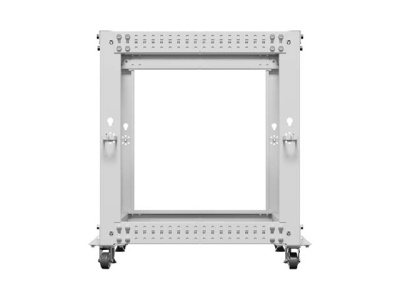 Комуникационен шкаф Lanberg 19" 12U 600 x 600-1100 mm, Open Frame, Сив - OR01-6112-S gallery image 4