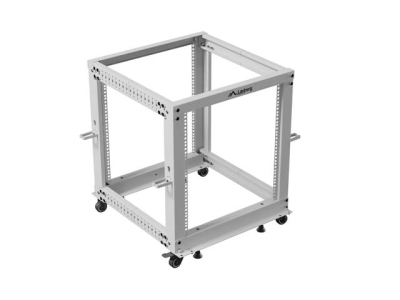 Комуникационен шкаф Lanberg 19" 12U 600 x 600-1100 mm, Open Frame, Сив - OR01-6112-S gallery image 5