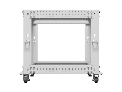 Комуникационен шкаф Lanberg 19" 9U 600 x 600-1100 mm, Open Frame, Сив - OR01-6109-S gallery image 4