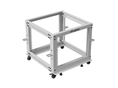 Комуникационен шкаф Lanberg 19" 9U 600 x 600-1100 mm, Open Frame, Сив - OR01-6109-S gallery image 5