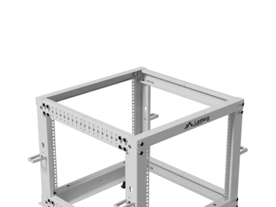 Комуникационен шкаф Lanberg 19" 9U 600 x 600-1100 mm, Open Frame, Сив - OR01-6109-S gallery image 7