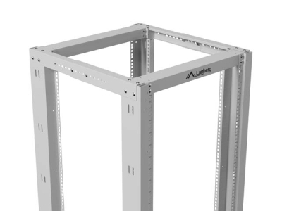 Комуникационен шкаф Lanberg 19" 32U 600 x 800 mm, Open Frame, Сив - OR01-6832-S gallery image 7