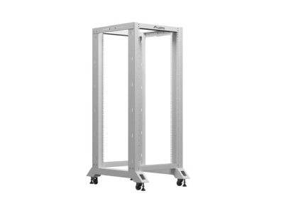 Комуникационен шкаф Lanberg 19" 27U 600 x 800 mm, Open Frame, Сив - OR01-6827-S gallery image 1