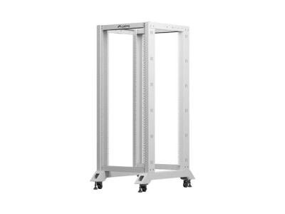 Комуникационен шкаф Lanberg 19" 27U 600 x 800 mm, Open Frame, Сив - OR01-6827-S gallery image 2