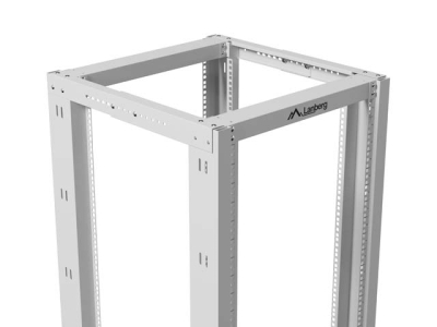 Комуникационен шкаф Lanberg 19" 27U 600 x 800 mm, Open Frame, Сив - OR01-6827-S gallery image 7