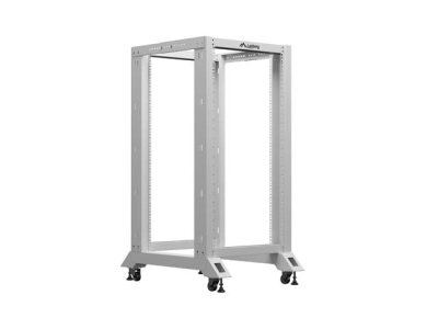 Комуникационен шкаф Lanberg 19" 22U 600 x 800 mm, Open Frame, Сив - OR01-6822-S gallery image 1