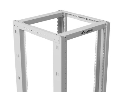 Комуникационен шкаф Lanberg 19" 22U 600 x 800 mm, Open Frame, Сив - OR01-6822-S gallery image 6