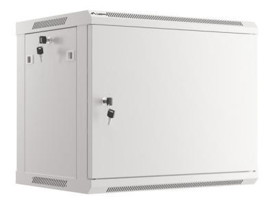 Комуникационен шкаф Lanberg 19" 9U 600 x 450 mm, Метална врата, Сив - WF01-6409-00S gallery image 1