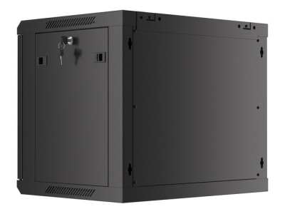 Комуникационен шкаф Lanberg 19" 9U 600 x 450 mm, Метална врата, Черен - WF01-6409-00B gallery image 8