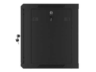 Комуникационен шкаф Lanberg 19" 9U 600 x 450 mm, Метална врата, Черен - WF01-6409-00B gallery image 12