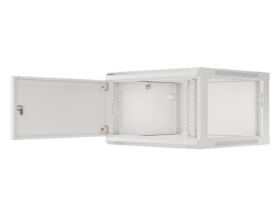 Комуникационен шкаф Lanberg 19" 6U 600 x 600 mm, Метална врата, Сив - WF01-6606-00S gallery image 3