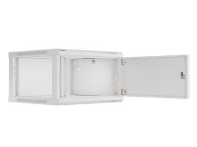 Комуникационен шкаф Lanberg 19" 6U 600 x 600 mm, Метална врата, Сив - WF01-6606-00S gallery image 9