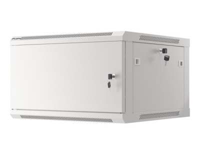 Комуникационен шкаф Lanberg 19" 6U 600 x 600 mm, Метална врата, Сив - WF01-6606-00S gallery image 10