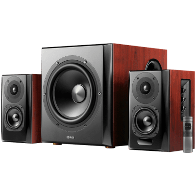 Oзвучителна система Edifier S350DB, 2.1, Черна/Кафява - S350DB-BR gallery image 1