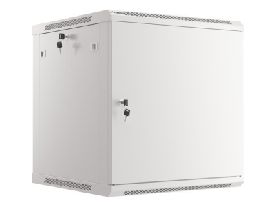 Комуникационен шкаф Lanberg 19" 12U 600 x 600 mm, Метална врата, Сив - WF01-6612-00S gallery image 1