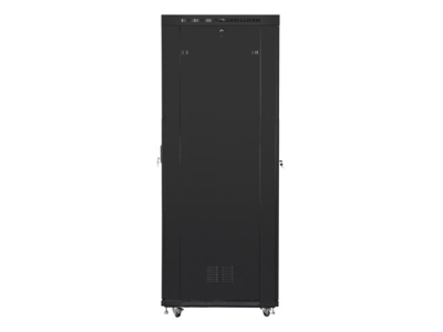 Комуникационен шкаф Lanberg 19" 47U 800 x 1000 mm, Закалена стъклена врата, Черен - FF01-8047-12BL gallery image 3