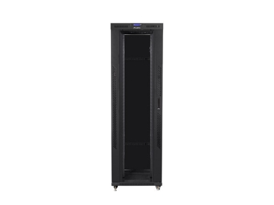 Комуникационен шкаф Lanberg 19" 42U 800 x 1200 mm, Закалена стъклена врата, Черен - FF01-8242-12BL gallery image 4