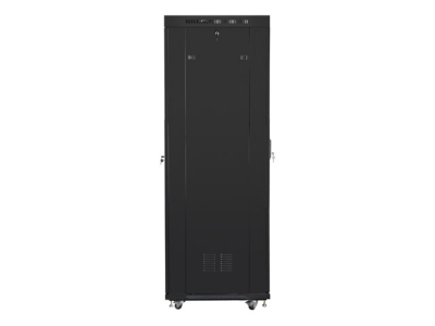Комуникационен шкаф Lanberg 19" 42U 600 x 800 mm, Перфорирана врата, Черен - FF01-6842-23BL gallery image 3