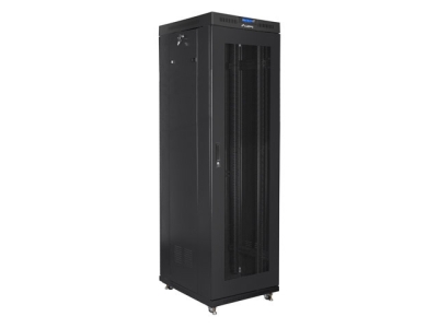 Комуникационен шкаф Lanberg 19" 42U 600 x 800 mm, Перфорирана врата, Черен - FF01-6842-23BL gallery image 4