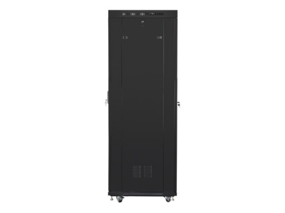 Комуникационен шкаф Lanberg 19" 42U 600 x 800 mm, Закалена стъклена врата, Черен - FF01-6842-12BL gallery image 3