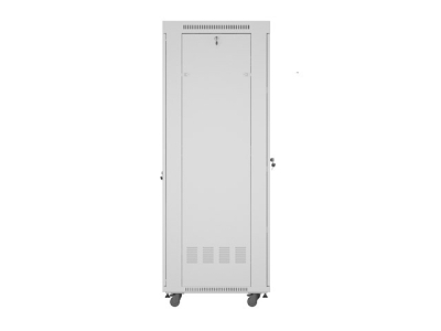 Комуникационен шкаф Lanberg 19" 42U 600 x 800 mm, Закалена стъклена врата, Сив - FF01-6842-12SL gallery image 5