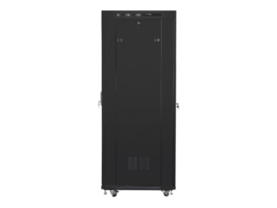Комуникационен шкаф Lanberg 19" 37U 600 x 800 mm, Закалена стъклена врата, Черен - FF01-6837-12BL gallery image 2