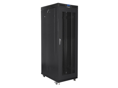 Комуникационен шкаф Lanberg 19" 27U 800 x 1200 mm, Перфорирана врата, Черен - FF01-8227-23BL gallery image 3