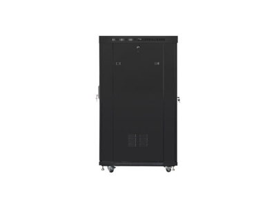 Комуникационен шкаф Lanberg 19" 22U 800 x 1000 mm, Перфорирана врата, Черен - FF01-8022-23BL gallery image 4