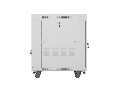 Комуникационен шкаф Lanberg 19" 15U 600 x 800 mm, Закалена стъклена врата, Сив - FF01-6815-12SL gallery image 8