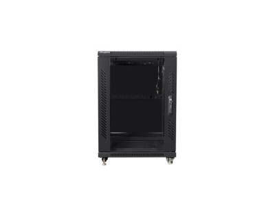 Комуникационен шкаф Lanberg 19" 15U 600 x 800 mm, Закалена стъклена врата, Черен - FF01-6815-12B gallery image 3