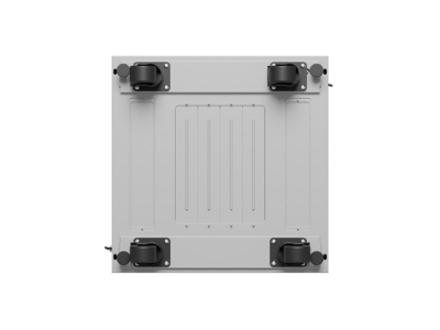 Комуникационен шкаф Lanberg 19" 15U 600 x 600 mm, Закалена стъклена врата, Сив - FF01-6615-12SL gallery image 4