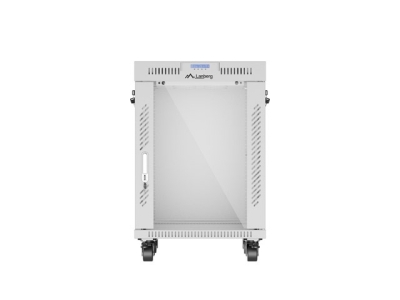 Комуникационен шкаф Lanberg 19" 15U 600 x 600 mm, Закалена стъклена врата, Сив - FF01-6615-12SL gallery image 6