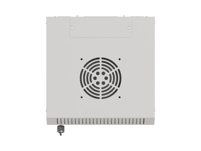 Комуникационен шкаф Lanberg 10" 6U 300 x 300 mm, Закалена стъклена врата, Сив - WF11-3306-10S gallery image 3