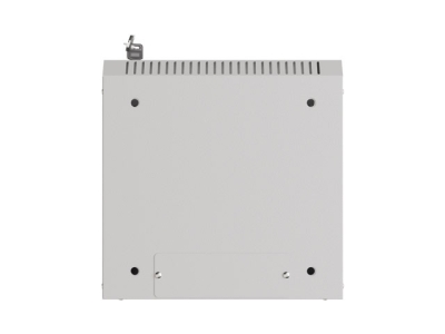 Комуникационен шкаф Lanberg 10" 6U 300 x 300 mm, Закалена стъклена врата, Сив - WF11-3306-10S gallery image 11