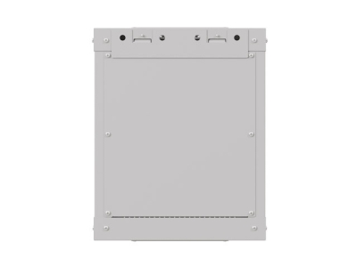 Комуникационен шкаф Lanberg 10" 6U 300 x 300 mm, Закалена стъклена врата, Сив - WF11-3306-10S gallery image 6