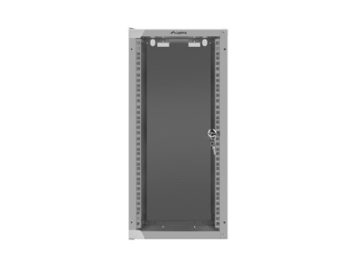 Комуникационен шкаф Lanberg 10" 12U 280 x 310 mm, Закалена стъклена врата, Сив - WF10-2312-10S gallery image 4