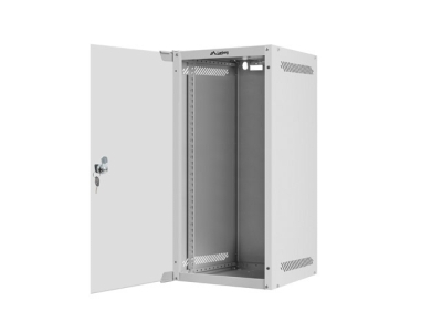 Комуникационен шкаф Lanberg 10" 12U 280 x 310 mm, Закалена стъклена врата, Сив - WF10-2312-10S gallery image 5