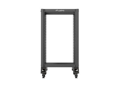 Комуникационен шкаф Lanberg 19" 18U 600 x 800 mm, Open Frame, Черен - OR01-6818-B gallery image 3