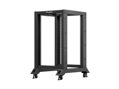 Комуникационен шкаф Lanberg 19" 18U 600 x 800 mm, Open Frame, Черен - OR01-6818-B gallery image 5