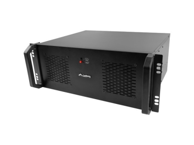 Сървърна кутия Lanberg Rackmount 19" 4U, ATX, 350 mm, Черна - SC01-3504-10B gallery image 1