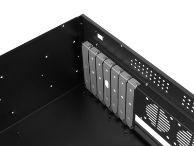 Сървърна кутия Lanberg Rackmount 19" 4U, ATX, 350 mm, Черна - SC01-3504-10B gallery image 7