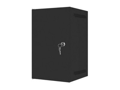 Комуникационен шкаф Lanberg 10" 9U 280 x 310 mm, Метална врата, Черен - WF10-2309-00B gallery image 3