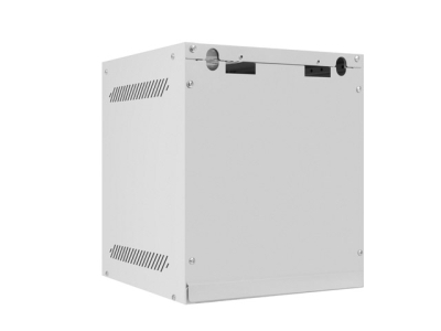 Комуникационен шкаф Lanberg 10" 6U 280 x 310 mm, Закалена стъклена врата, Сив - WF10-2306-10S gallery image 5