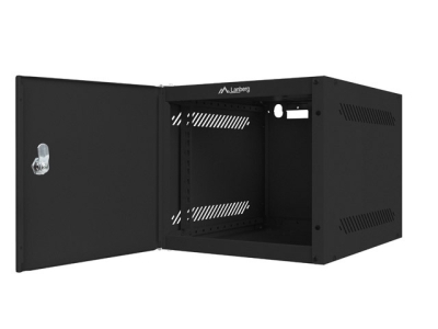 Комуникационен шкаф Lanberg 10" 6U 280 x 310 mm, Метална врата, Черен - WF10-2306-00B gallery image 3