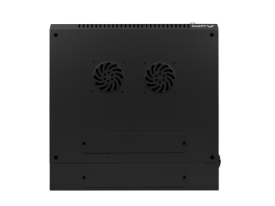 Комуникационен шкаф Lanberg 19" 6U 600 x 600 mm, Закалена стъклена врата, Черен - WF02-6606-10B gallery image 2
