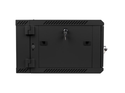 Комуникационен шкаф Lanberg 19" 6U 600 x 600 mm, Закалена стъклена врата, Черен - WF02-6606-10B gallery image 4