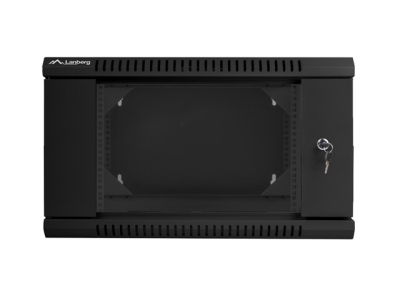 Комуникационен шкаф Lanberg 19" 6U 600 x 600 mm, Закалена стъклена врата, Черен - WF02-6606-10B gallery image 6